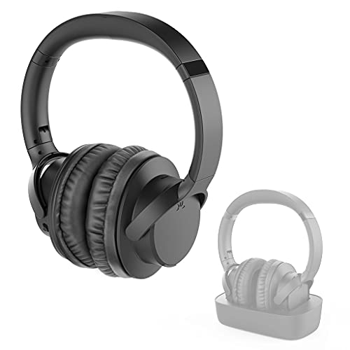 Avantree AS50 Segundo Auriculares Bluetooth 5.0 [Set Avantree Ensemble inalámbrico Ver TV] Enlace Doble, 35 Horas, Extra Alto, sin retardo, (sin Base Carga incluida, Solo Auriculares Individuales)