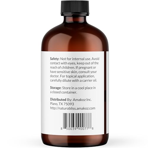 Image of NaturoBliss Clove Essential Oil 4 oz - 100% Pure Clove Bud Oil for Aromatherapy, Diffuser & Humidifier Use, Warm Spicy Scent for Home Fragrance, Large Amber Glass Bottle