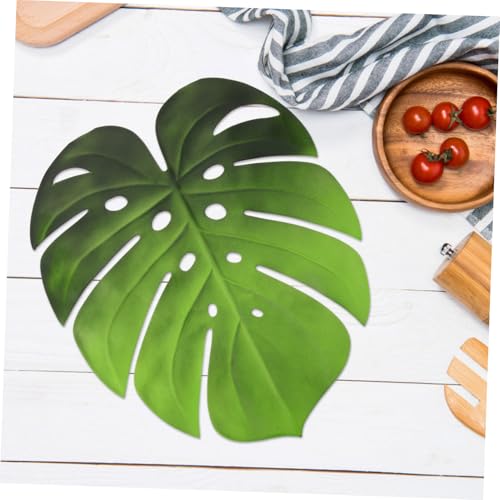 Placemats Monstera Artificielle LABRIMP set de table lot de 6 lavable vert