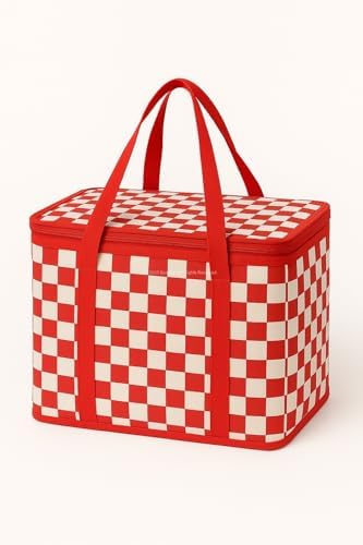 Busstier 25 Lt Termos Çanta, 33x22x22 cm Piknik ve Kamp Soğutucu Çanta, Suya Dayanıklı İç Kaplama, Geniş Hacimli Taşınabilir Soğuk Tutucu, Fermuarlı Kapaklı, İzolasyonlu Beslenme Çantası - Görsel 2