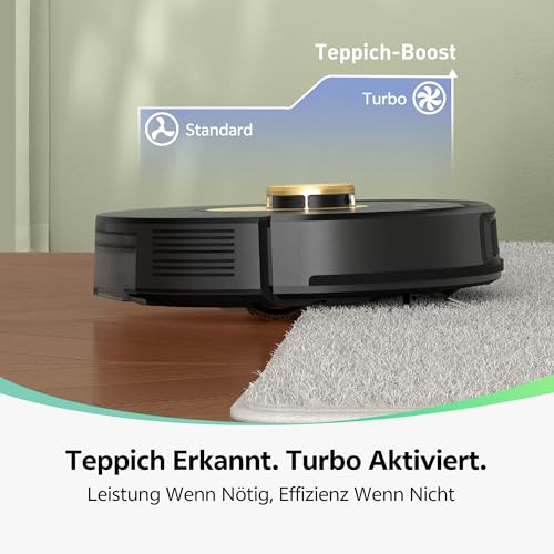 Vexilar W9 Staubsauger Roboter mit Wischfunktion, 5000Pa Saugroboter mit LiDAR Navigation, 3-in-1 Saug und Wischroboter, 150 Min Max, 15 No-Go Zonen, APP Steuerung, Ideal für Tierhaare und Teppich