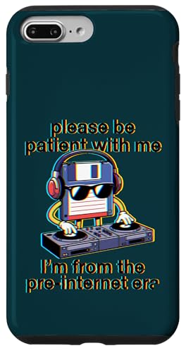 Please Be Patient �t���b�s�[�f�B�X�N DJ Pre Internet Era Tech �X�}�z�P�[�X iPhone 7 Plus/8 Plus �p