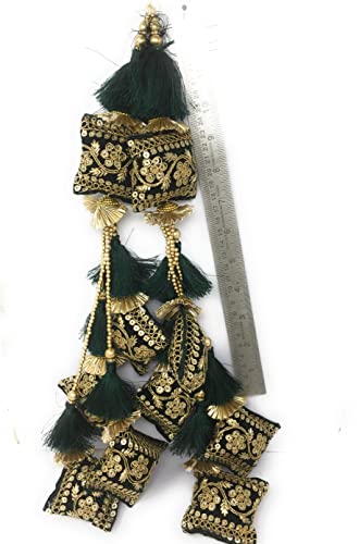 Image of Set of 2 Blouse Latkan (White Colour, 13 cm Long, 15633)
