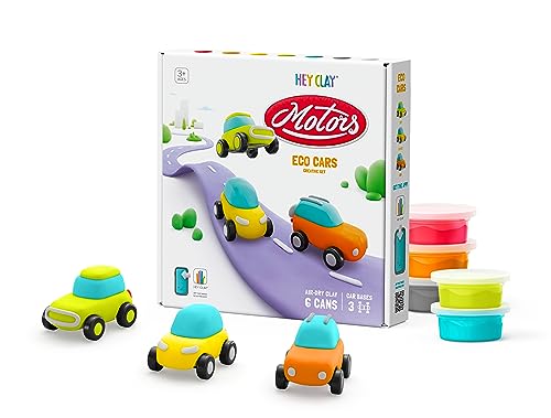 Fat Brain Toys Hey Clay Eco Cars, Air Dry Clay Kit with Interactive App for Kids...