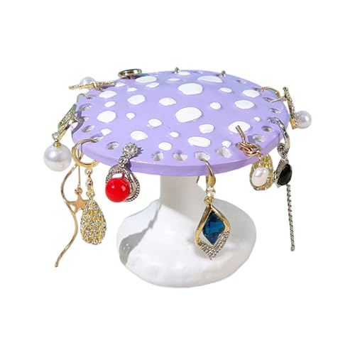 RGYBAO Lovely Mushroom Jewelry Holder Earring Organizers for Women and Girls Room Decoration Christmas Birthday
