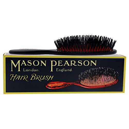 Mason Pearson Haarbürste Pocket Bristle B4 mit reinen Wildschweinborsten, 10-reihig, 1 Stück (1er Pack)