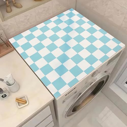 Image of Homecloud Non-Slip Washing Machine Mat - Durable Waterproof Protective Cover for Washer & Dryer, Dust-Resistant Mat Ideal for Laundry Room & Kitchen Appliances (Green)