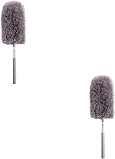 Magik 1-2 Pcs Adjustable Microfiber Feather Duster Extend Brush Household Cleaning (2 Pack)