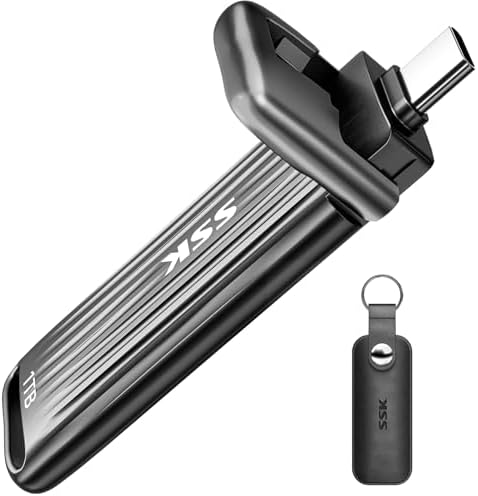 SSK Unidad SSD externa USB C de 1 TB - Hasta 2000 MB/s unidades de estado sólido externas USB 3