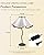 JOYIDEAVA Bedside Lamp, 3 Color Temperatures Petals Decorative Modern Table Lamps with Lampshade Nightstand Lamp for Bedroom, Living Room, Kids Room and Office (Black, 3 Color Temperatues)