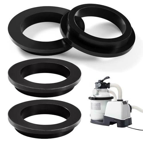YIXISI - YIXISI 4 PCS 11412 Pool Sealing Rings Washers, Pool Filter Pump L-Shape O-Ring, Pool O-Ring Replacement Accessories Compatible with Intex Sand Filter Pump 26323CA, 26323EH, 26331CA, 26331EH