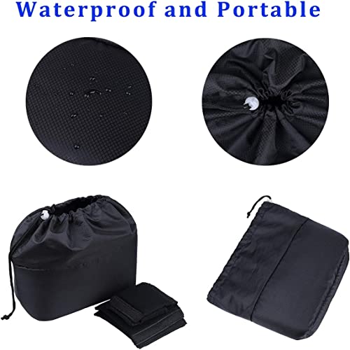 JAKAGO Shockproof DSLR Camera Bag,Waterproof SLR Camera Insert Case with 4 Detachable Dividers for Canon Sony Nikon Olympus DSLR Lens or Flash Light (Black) - Image 3