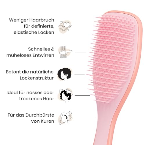 Tangle Teezer Ultimate Detangler Haarbürste für Lockiges Haar – Für 3C-4C Lockiges & Krauses Haar… – Ansicht 5