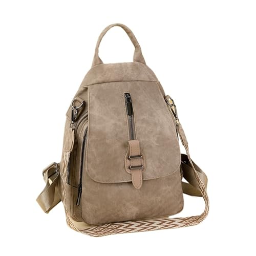 Cross-border women's bag lightweight backpack large capacity waterproof leisure travel backpack(Camel)