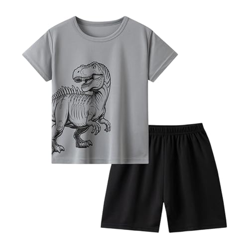 Conjunto de malla para niños de 4 a 12 años con camiseta y pantalones cortos ligeros #38