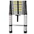 elfinrm Folding Telescoping Ladder Aluminum Extendable Ladder 14.5FT Collapsible Ladder One Button Retraction Ladder Multi-Use, 330 Lb Capacity