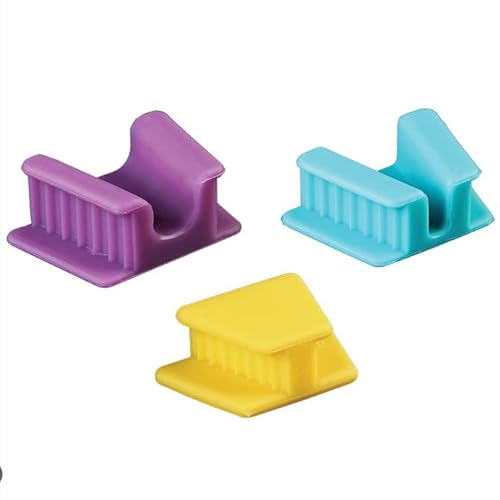 American Goods 800565YTP 2 Pcs Dental Mouth Props Silicone Medium Child Turquoise Autoclavable Dental Bite Blocks Latex Free thumb #4