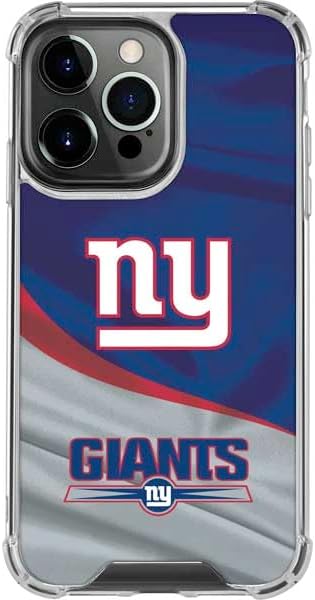 Skinit Clear Phone Case Compatible with iPhone 15 Pro Max - Officially Licensed NFL New York Giants Design
