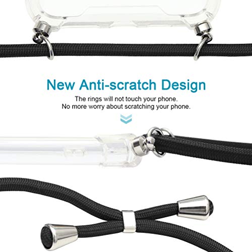 Kapuctw Clear Transparent Tpu Lanyard Case For Samsung Galaxy Note 9 With Changeable Cord, Necklace Phone Case Crossbody With Strap, Lanyard Neck Strap Phone Cover Shockproof Outdoor Luxury 1 #TOP3