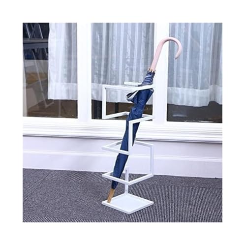 Porte-parapluie en fer forgé blanc design créatif pour entrée