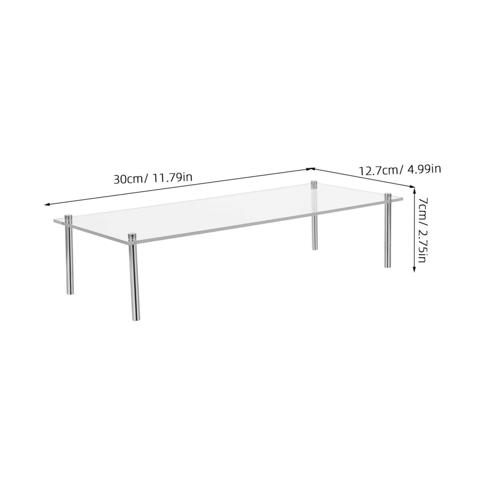 BESTYASH Clear Acrylic Cupcake Display Stand: Dessert Holder Riser for Wedding Birthday Party - Multi-use Display Stand with Smooth Edges