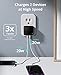 Nekmit Dual Port USB C Wall Charger, 40W PD Fast Charging USB C Wall Plug Adapter, Flat Thin Slim Charger Block for iPhone 14/14 Pro/14 Pro Max, Galaxy, MacBook Air, iPad, AirPods and More
