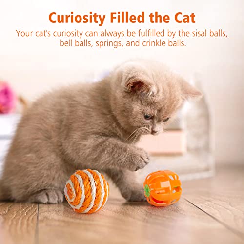 Dorakitten Cat Toys Kitten Toy Tunnel - 20PCS Indoor Interactive Toy Includes - Rainbow Tunnel Feather Teaser Fluffy… - Image 7