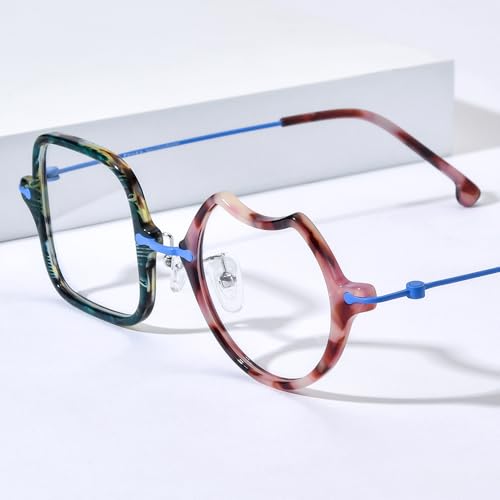 Image of FONEX Acetate Titanium Glasses Frame Men 2024 New Square Eyeglasses Spectacles Eyewear F85843