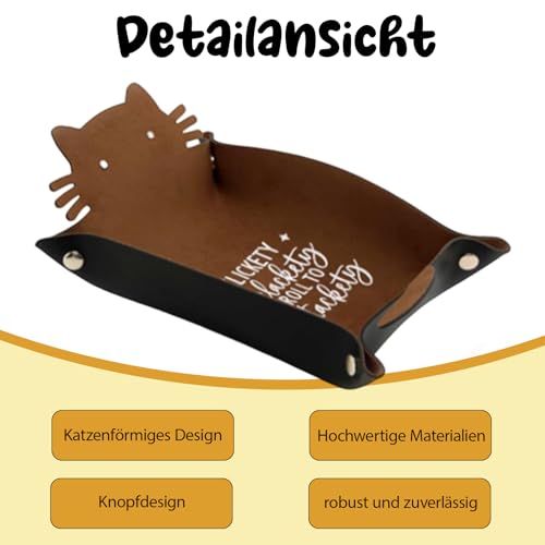 ZhongShuang Würfeltablett Mit Katzenmotiv, Faltbarer Würfelhalter Aus Leder Bewahrung Und Würfelunterlage Ideal Für Game Würfel,Game Zubehör(Braun)