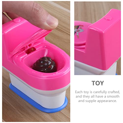 Toyvian-4Pcs-Squirt-WC-Giocattolo-con-3D-Cacca-Divertente-Acqua-Spruzzando-Scherzo-Trucco-Giocattolo-Mini-WC-Giocattolo-Casa-delle-Bambole-Mobili-per-Halloween-Trucco-Giocattolo