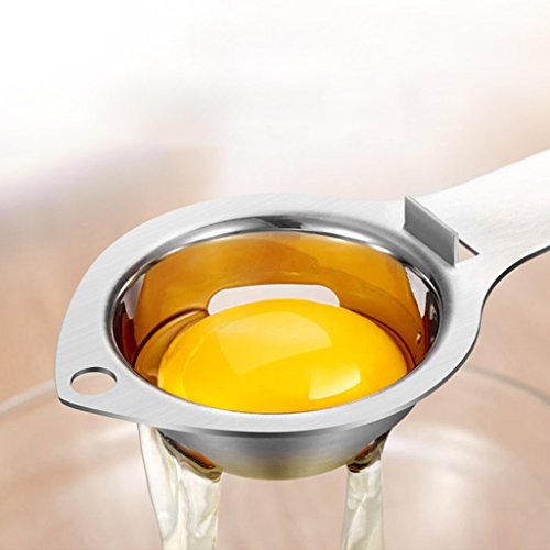 Mentin Acier inoxydable Séparateur d'oeufs Gadget de cuisine Séparateur blanc de jaune d'oeuf