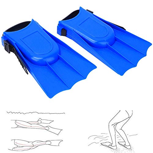 Swim Fins,Diving Flippers, Snorkeling Short Flippers, Swimming Fins, Snorkeling Diving Fins For Diving Sea/Fishing Lover Outdoor Adult Kids (Blue, 25 Yards -30 Yards) #TOP3