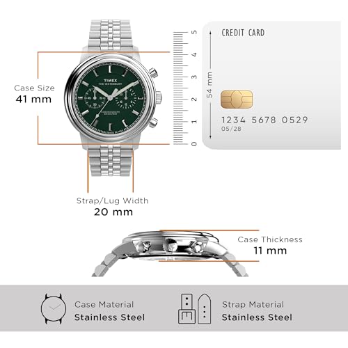 Image of TIMEX Waterbury Metropolitan Analog Watch for Men with Round Dial & Water Resistant Man's Wrist Watches