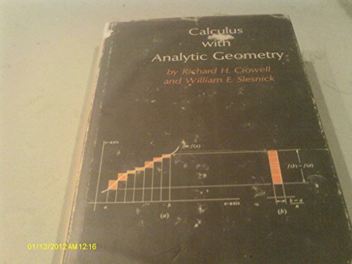 Calculus with analytic geometry