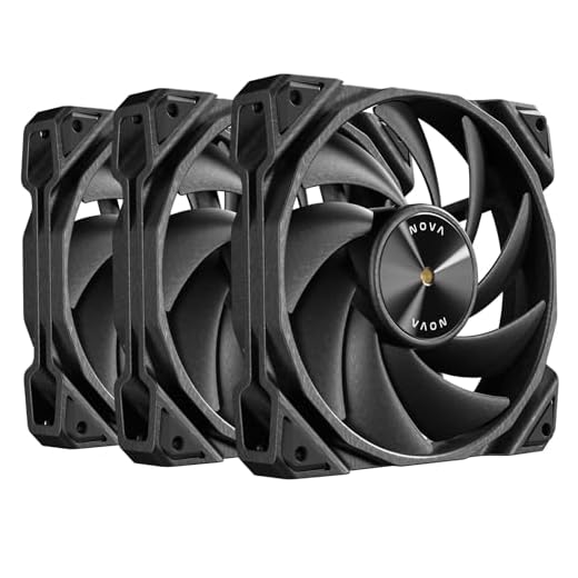 Antec Nova 120, PWM PC Fans, 120mm Fan, Premium High-Performance Fan, PWM Case Fan, 3-Phase Speed Control, 3200 RPM, Industrial-Grade LCP Material, Nova Series 3 Packs