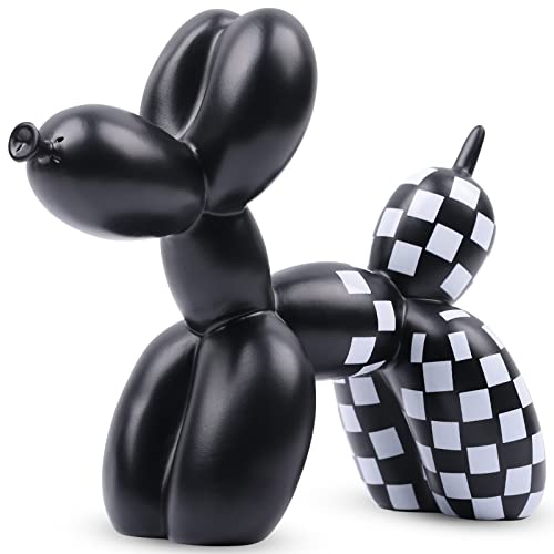 XIAOMAGG Creative Balloon Dog Sculpture Modern Home Decoration Trendy Animal Art Ornaments Collection Figurine Bedroom Living Room Office Desktop Resin Decors