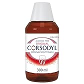 Corsodyl Prevents gum disease & Bleeding Gum Treatment, Medicated Antibacterial Mouthwash, Original Alcohol Free, 300 ml
