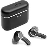 Cambridge Audio Melomania A100 Earbuds - Cuffie intrauricolari True Wireless con cancellazione attiva del rumore, Bluetooth aptX, 39 ore di durata della batteria con custodia di ricarica - Nero