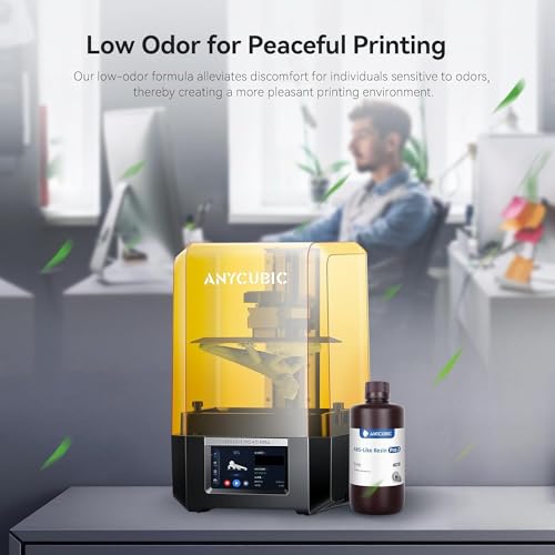 Image of 3 idea Imagine Create Print ABS-Like Resin Pro 2, Upgraded 8K 3D Printer Resin with Enhanced Strength and Toughness, High Precision, Wide Compatibility for All LCD Resin 3D Printers (Black, 1kg)