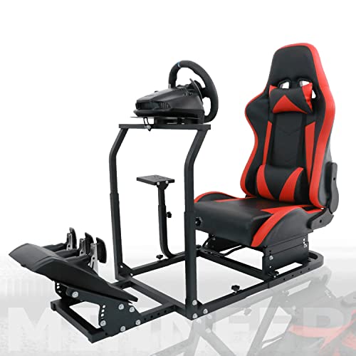 Minneer G27/G920/G29 Racing Steering Wheel Mount, Applicable To T248Ps/T248Xbox/T301Rs Gt Simulator Cockpit Stand Adjustable Height Two Shifts Wheel Pedals Not Included #TOP19