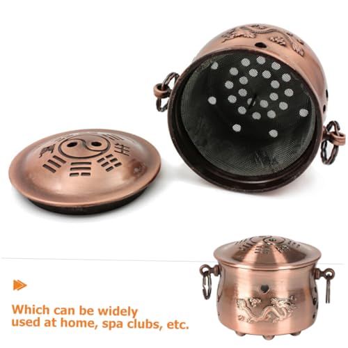 Caja de Moxibustión Holibanna Antique Copper portátil, quemador de moxa multifuncional para cuidado de la salud y uso en el hogar miniatura 2