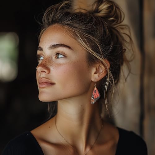 SPUNKYsoul Handmade Boho Feather Earrings – Ultra Lightweight, Hypoallergenic & Nickel-Free – Nature-Inspired, Eco-Friendly Gift for Free-Spirited Souls4