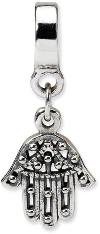 .925 Sterling Silver Chamseh Dangle Bead