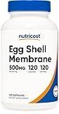 Nutricost Egg Shell Membrane, 500 MG Per Serving, 120 Capsules - GMO Free, Gluten Free
