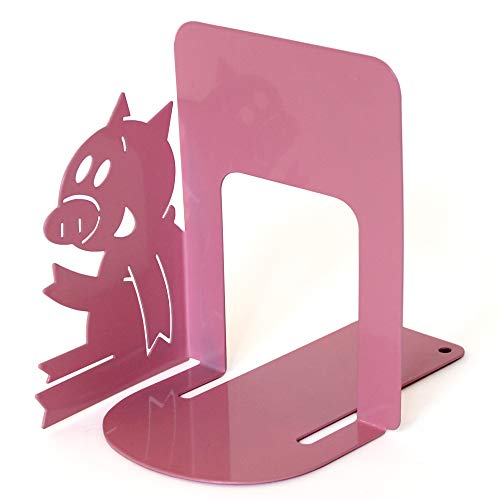 Image of YOTTOY Mo Willems Collection | Elephant & Piggie Set of Durable Metal Bookends 9 inchH x 4 inchW x 7 inchD