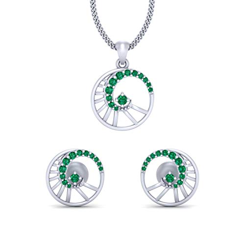 Pendientes de plata de ley 925 maciza con circonitas de alta joyería