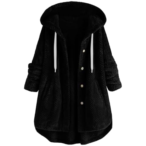 Zeiayuas Women's Fleece Hoodie Coat Cover