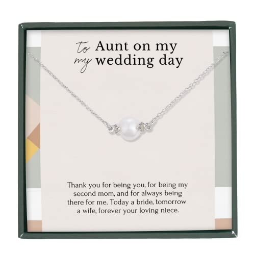 HOPE LOVE SHINE - Aunt of the Bride Gift from Niece Bride - Wedding Aunt Necklace, Jewelry 16+2