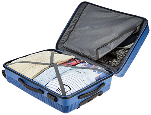 Image of Kamiliant by American Tourister KAM Kiza Polypropylene 68 cms Ash Blue Hardsided Check-in Luggage (KAM KIZA SP 68CM - ASH BLUE)