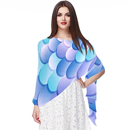 Mousseline de soie foulard dauphin et tortue écharpe fluide pour vos balades en bord de mer